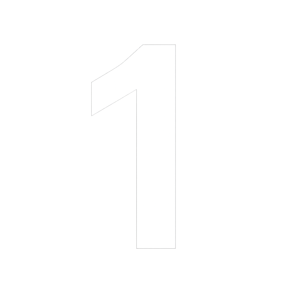 Number 1 in a circle