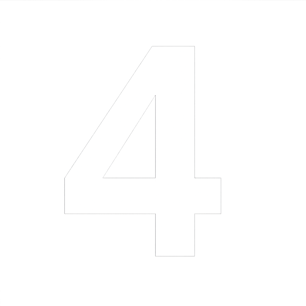 Number 4 in a circle